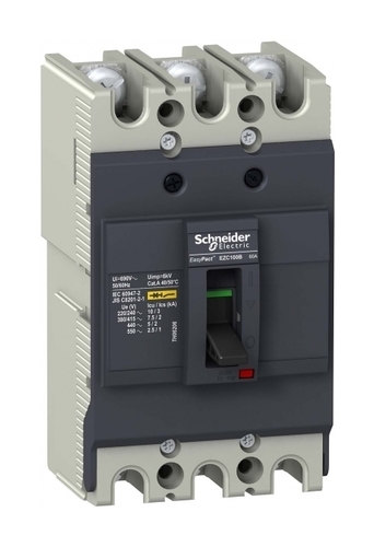 Силовой автомат Schneider Electric Easypact EZC 100, TM-D, 7.5кА, 3P, 40А