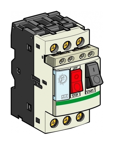 Силовой автомат для защиты двигателя Schneider Electric TeSys GV2 0.4А 3P, термомагнитный расцепитель