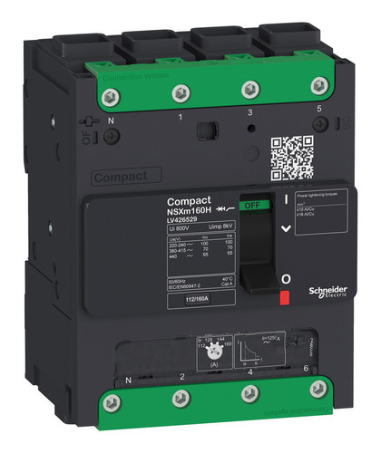 Силовой автомат Schneider Electric Compact NSXm, 16кА, 4P, 160А