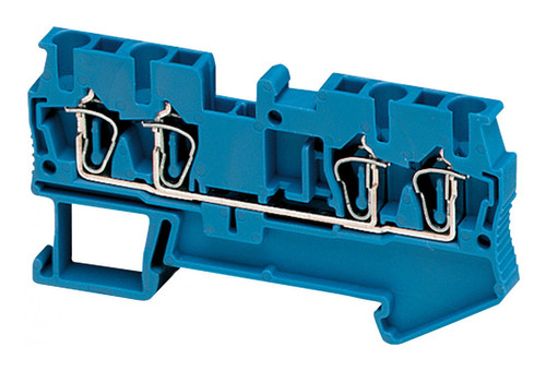 Клеммник пружинный проходной Schneider Electric Linergy TR 2,5 мм², синий, NSYTRR24BL