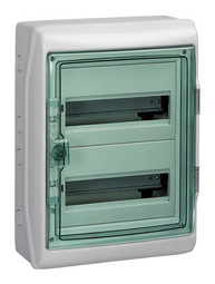 Распределительный шкаф KAEDRA, 24 мод., IP65, навесной, пластик, зеленая дверь