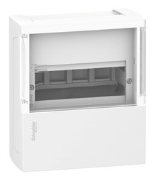 Распределительный шкаф PRAGMA, 4 мод., IP40, навесной, пластик, дверь, с клеммами