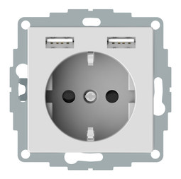 Электрические розетки с USB Merten System M