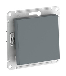 Выключатель 1-клавишный Systeme Electric ATLAS DESIGN, скрытый монтаж, быстрозажимные клеммы, грифель