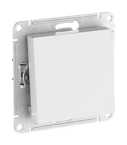 Переключатель 1-клавишный IP44 Systeme Electric ATLAS DESIGN, скрытый монтаж, быстрозажимные клеммы, белый