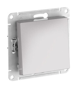 Переключатель 1-клавишный IP44 Systeme Electric ATLAS DESIGN, скрытый монтаж, быстрозажимные клеммы, алюминий