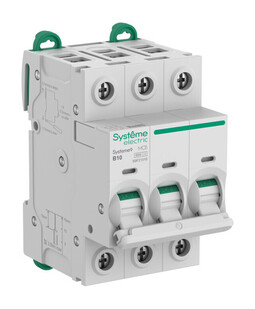 Автоматический выключатель Systeme9, 3полюса, 10А, B, 6кA