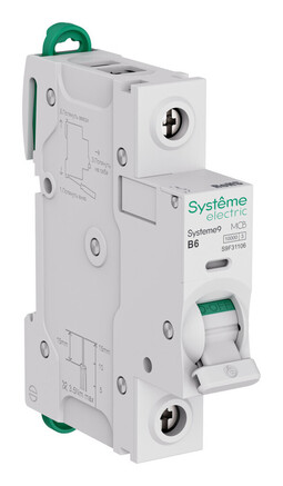 Автоматический выключатель Systeme9, 1полюс, 6А, B, 10 кА