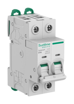 Автоматический выключатель Systeme9, 2полюса, 16А, D, 10 кА