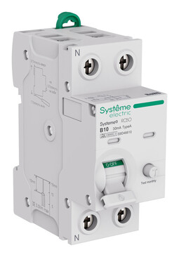 Systeme Electric Systeme9 Авт. выкл. диф. тока (АВДТ) 1P+N B 10A 6kA 30мА Тип-A 230В
