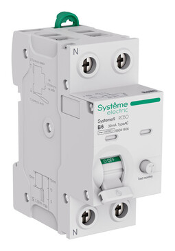 Systeme Electric Systeme9 Авт. выкл. диф. тока (АВДТ) 1P+N B 6A 6kA 30мА Тип-AC 230В