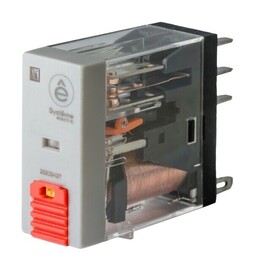 Systeme Electric Реле 8A 2CO 24VAC тест кнопка LED