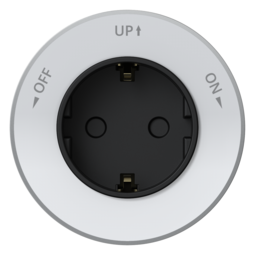 Systeme Electric MultiTrack Розетка 2К+З круглая 16А/250В Белый