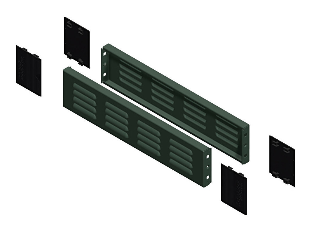 Nsyspf6100 комплект передней и задней панели цоколя 600x100 1 комплект 2шт schneider electric